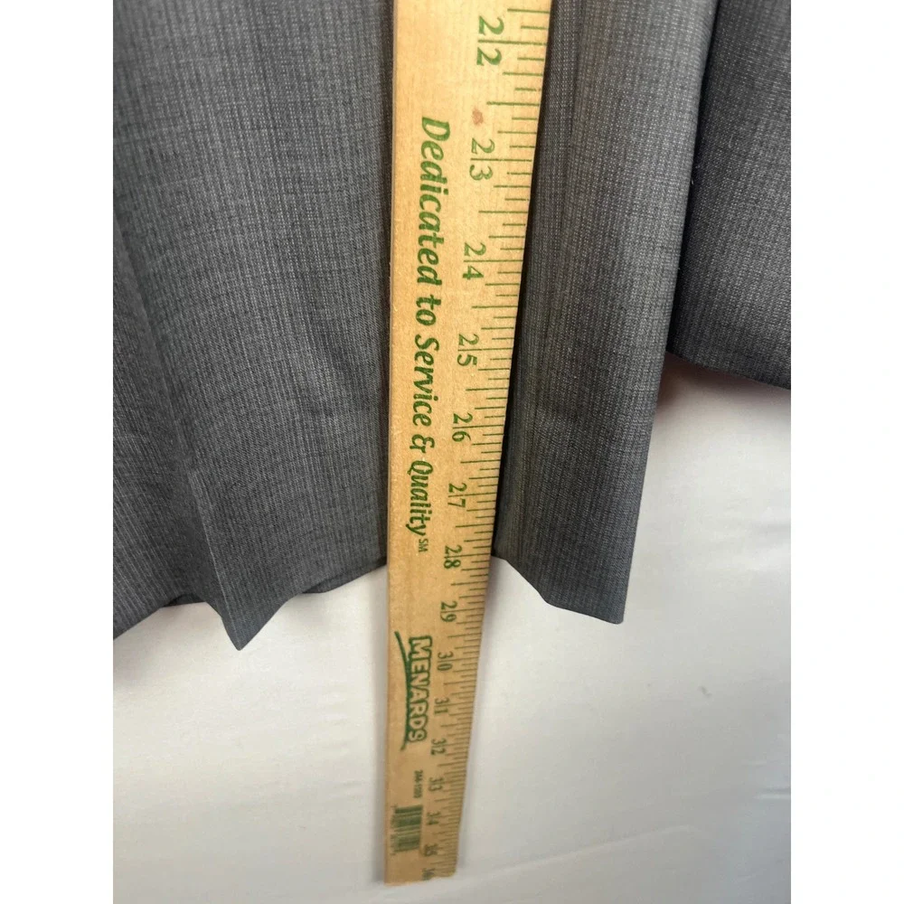 Jos. A. Bank Suit Mens Grey Textured 2 Piece Blazer Trousers Set 41x29.5